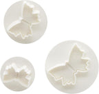 1 Set Butterfly Shape Fondant Flower Cutter, White Flower Plunger Cookie Cutter, Cake Decorating Tools, Dessert And Candy Sculpting Tools