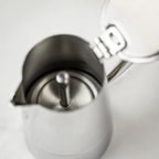 Cuisinox Roma Stovetop Espresso Maker COF-6R, Stainless Steel Coffee Percolator Stovetop, Heat-Resistant & Non-Reactive, 6-Cup Italian Espresso Maker Easy to Clean, Durable Stove Top Percolator