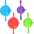NUOBESTY 4pcs Dumpling Seal Tool Set Plastic Dumpling Molds with Large Medium Small Mini Sizes Press for Home Cooking Random Color