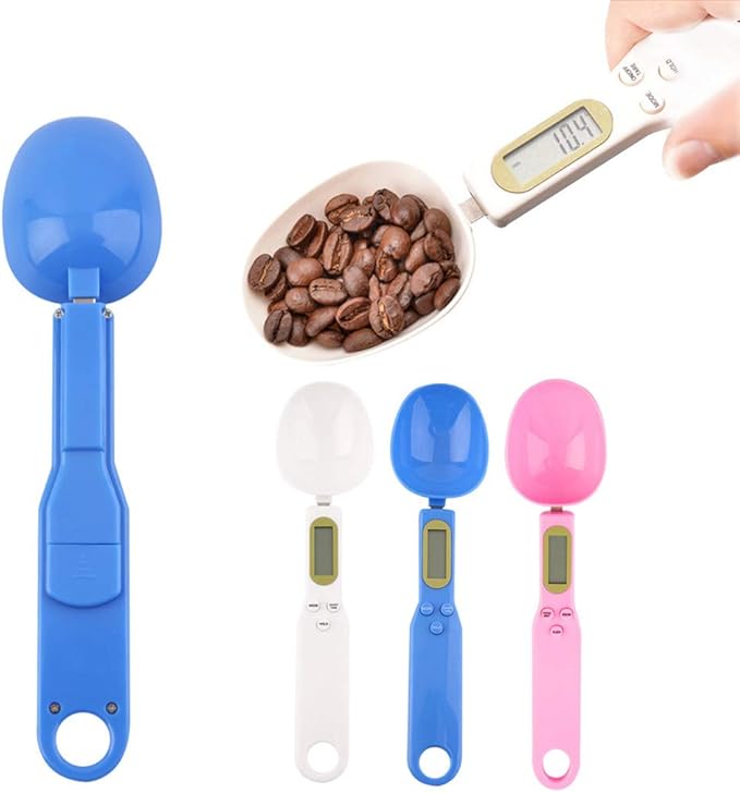 Meichoon Kitchen Scale Food Steelyard Weighing and Measuring Dry Liquid Ingredient Milk Tea Flour Spices Medicine 1.1lb/500g(0.1g) Portable LCD Display Milligram Scale C52 Pink