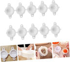 20pcs Dumplings Maker Molds with Lucky Character 7cm Diameter Manual Dumpling Skin Press Kitchen Gadget Hand Tool for Cooking