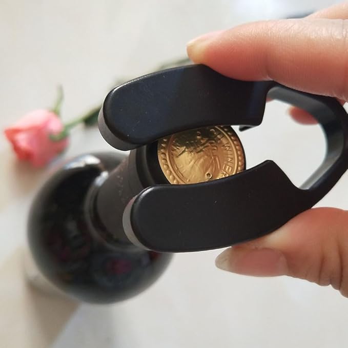 Hemoton Wine Foil Cutter for Wine Bottles Compact 2.75 Inch Aluminum Seal Remover with Ergonomic Design Easy and Quick Bottle Seal Remover for Home Bar Accessories