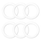 6 Pcs Gasket Seal Rings for Bialetti Moka Express Dama 9 Cups - Spare Food Grade Silicone Sealing Rings for Aluminium Stovetop Coffee Maker Pots (Better Than Rubber)