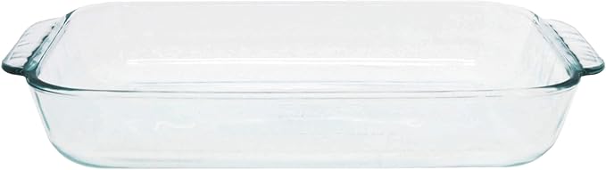Pyrex Basics 2 Quart Glass Oblong Baking Dish, Clear 11.1 in. x 7.1 in. x 1.7 in.