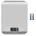 Digital Shipping Scale,Stainless Steel Panel, Accurate 5kg/1g Portable Postal Scale for Packages, Small Business,Kitchen, Food, Handmade, Liquids, and Boutique (Silver)