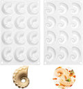 mostsom Sea Octopus Tentacles Silicone Mold Round Star Shaped Baking Mold Cake Border Fondant Molds Cake Decorating Tools (G_11.76x6.88x0.68 inch)