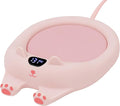PUSEE Mug Warmer,Coffee Warmer for Desk Candle Warmer Auto Shut Off,Coffee Cup Warmer with 3 Temp Settings,Electric Beverage Warmer Plate for Coffee,Tea,Water Milk and Cocoa(Not Include Cup)