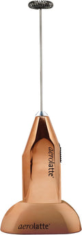 Aerolatte Milk Frother with Counter Stand, The Original Steam-Free Frother, Copper