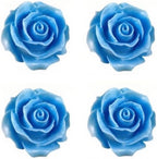 Rose Flower Silicone Molds,2pcs Roses Flowers Fondant Molds Polymer Clay Mould Candy Chocolate Molds for Cupcake Cake Pop Puck Decoration DIY Crafts