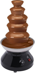 Chocolate Fountain Commercial Hot Chocolate Fondue Tower 5 Tier 7 lb Large Capacity Stainless Steel Chocolate Melting Heating Machine for Nacho Cheese Liqueurs Party Wedding