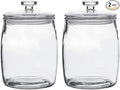 Ritayedet Half Gallon Glass Jars with Lid, Wide Mouth Cookie Jars Set of 2, Apothecary Jar for Candy, Glass Canisters for Kitchen Storage and Laundry Organization
