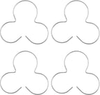 Glass Cooktop Heat Diffuser for Electric Stove, Full Heat Sink Protects Glass Cookware, Pack of 4