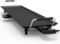 Pemberly Row 35" Electric Teppanyaki Tabletop Grill BBQ, Nonstick Griddle with Adjustable Temperature, Portable Flat Top for Indoor Outdoor Cooking, Black
