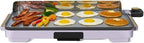 Electric Griddle 12x22 Inch with Backsplash, Nonstick Cooking Surface, Adjustable Temperature Control (Lavender)