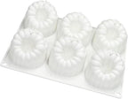 6 Cavity Large Raspberry Mousses Cake Mold Food Grade Silicone Chocolate Dessert Baking Mould Family Gathering Bakeware