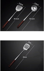 Kitchen Utensils Set，Cooking Utensils Spoons for Cooking Spatulas 304 Stainless Steel Cooking Utensils Kitchen Tools Spoons Spatulas Gadgets 3 Pieces Sets