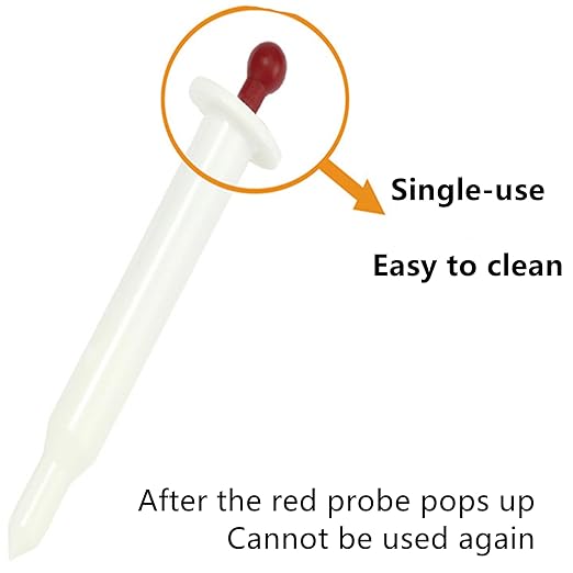 4 Pcs Turkey Temperature Meters, High-Temperature Resistance Meat Thermometer Turkey Temperature Poppers, Pop-Up Picnic Barbecue Thermometers Timers for Kitchen Outdoor