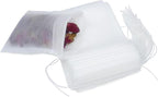 Tea Filter, Tea Bags, Tea Bags for Loose Leaf tea 100PCS 4IN x3.2IN White