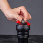 Wooden Pepper Mill Black Pepper Grinder Kit Manual Mills Solid with Strong Adjustable Ceramic Grinders Set 8 Inches