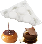 Silicone Mold Fondant Cake Mold DIY Chocolate Baking Tools Cake Decoration Accessories Bakeware (Round)