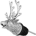 Happy Hour Majestic Stag Head Wine Pourer - Stopper, Aerator, and Perfect Pourer