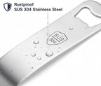 EZ-Open Professional Bottle Opener 3-Pack - Heavy-Duty SUS 304 Stainless Steel Bar Blade for Beer, Soda, & Wine - Ergonomic & Rustproof Manual Cap Remover Tool for Home, Bar, Restaurant & Outdoor Use