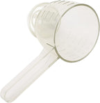 Asixxsix Measuring Scoop, Spill Proof Funnel Design Powder Funnel, Kitchen Measuring Tool with Scale for Seasoning Camping Baking Supplements Dishwasher Safe Food Grade ABS Material (White)