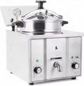 Medium Electric Tabletop Industrial Pressure Fryer – Commercial Chicken Pressure Cooker, Silvery