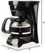 EUROSTAR ECM620B 4-Cup Coffeemaker, Black