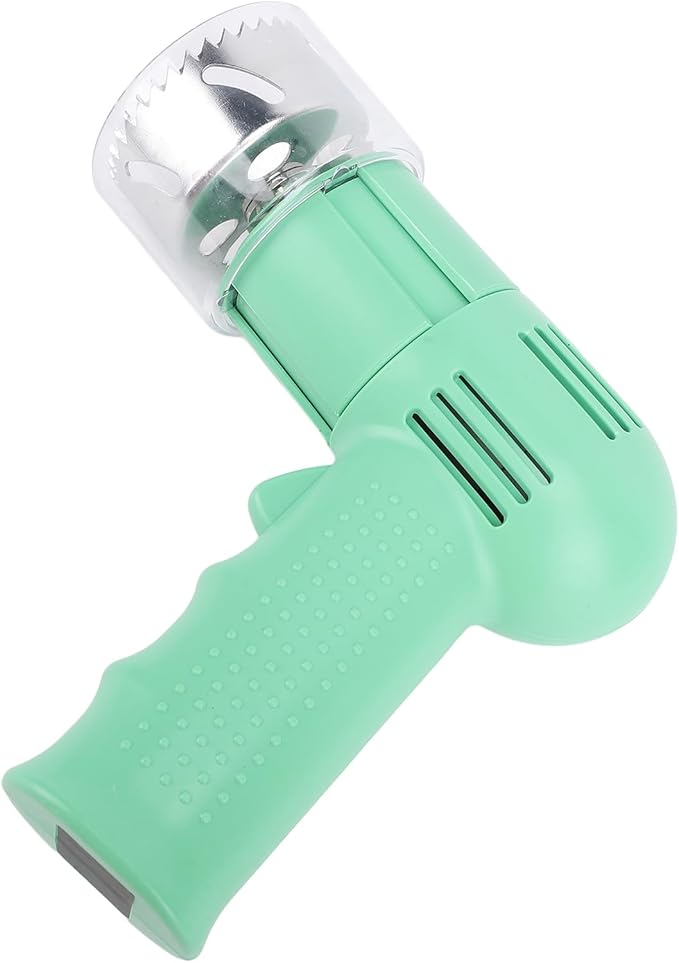 ASHATA Automatic Coconut Opener, Coconut Opener Tools Set, Stainless Steel Coconut Puncher, Coconut Meat Removal Tool, Electric Coconut Puncher Opening Tool for Young and Mature (Green)