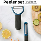 Kitchen vegetable peeler, potato peeler stainless steel multifunctional set kitchen and household tools fruit peeler Y&I Japanese blade will not rust