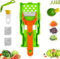 Pelador Multifuncional 2-En-1, Multi Cutter and Julienne Set with Grating Plate Great, 2025 Multifunctional Kitchenware Set with Grating Plate, Double-Edged for Easy Peeling (1 PCS)