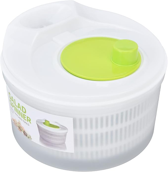 Pwshymi Salad Spinner Salad Drainer, Multifunction Large 3L Vegetable Dryer Salad Spinner, Lettuce Washer and Dryer for Cooking