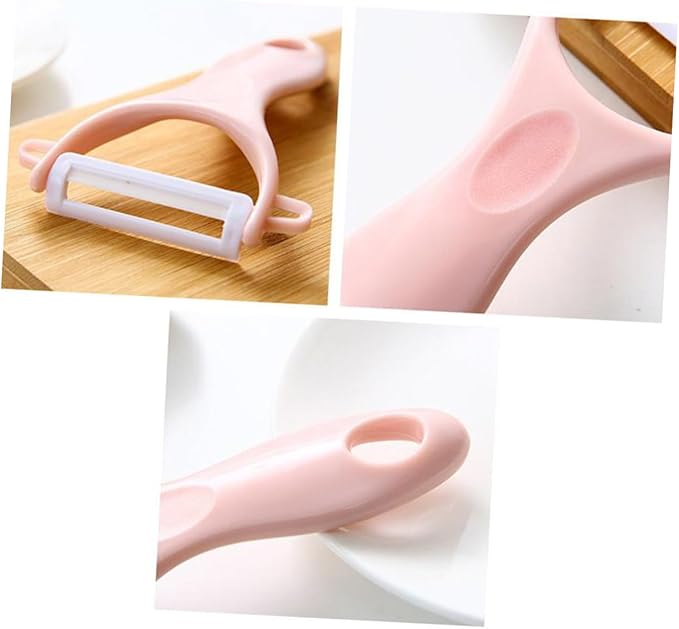 TOYANDONA 8pcs Multifunctional Fruit Peeler and Kitchen Grater Set for Potato, Cucumber, and Carrot with Sturdy Blades, Non-slip Handle, Blue and Pink, for Home Cooking and Food Preparation