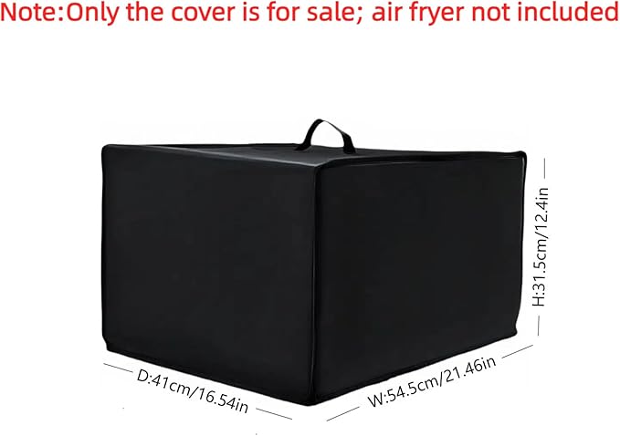 Heavy Duty Convection Oven Cover for Breville BOV900BSS Smart Oven Air Fryer Pro,16.54"Dx21.46"Wx12.4"H, 600D Heat-Resistant Nylon w/Aluminum Foil, Waterproof Dustproof toaster oven Protector