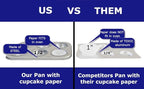 Deluxe Pan Set Compatible with Easy Bake Ultimate Oven | Includes 60 Cupcake Liners THAT WILL FIT, UNLIKE OTHERS | Kids' Accessories for Cooking Easy Bake Oven Mixes