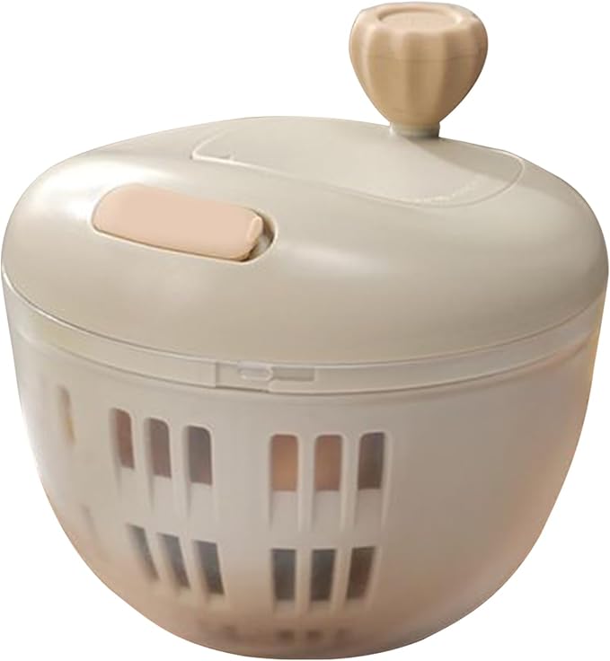 Lettuce Spinner - 800ML Vegetable Washer, Salad Dryer Bowl, Produce Cleaner | Manual Vegetable Spinner with Colander Basket for Fresh Crisp Greens, Kitchen Tool for Home Cooking Outdoor Picnic