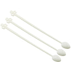 30PCS 5Inch Mini Plastic Coffee Stirrers Colourful Disposable Drink Stirrers Yoghurt Jam Spoons Multi Colour Assortment For Tea Honey Milk Cocktails