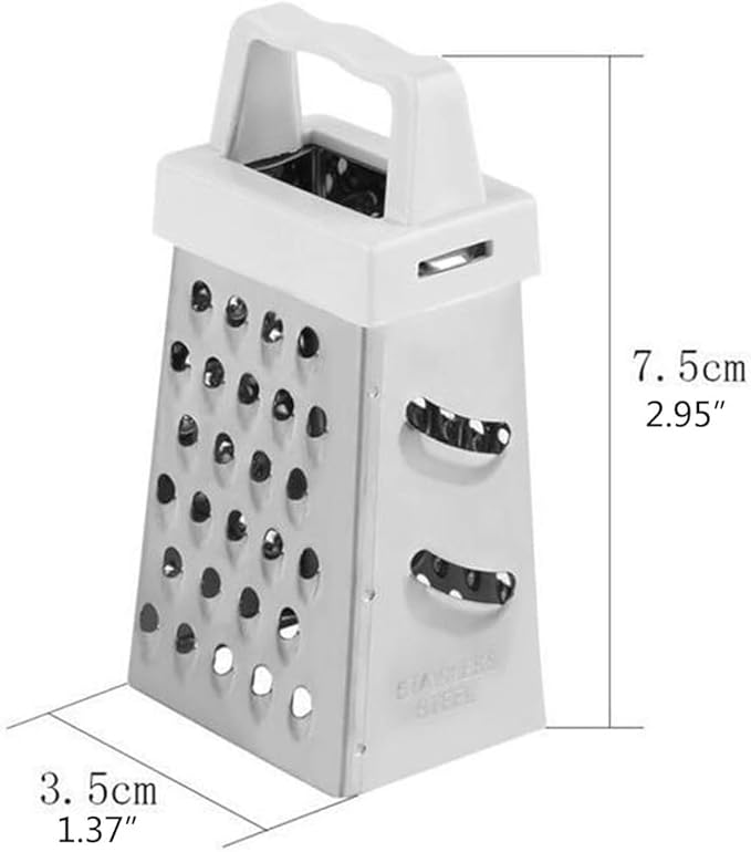 Multifunctional 4 Sides Grater Slicer Stainless Steel Handheld Potatoes Grater Mini Vegetable Cutter Kitchen Accessories Handheld Mini Cutter Peeling, Grating & Slicing Tools