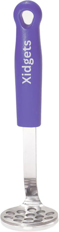 Mini Avocado Masher, Small Potato masher. Heavy Duty, Kitchen Utensil. Stainless Steel, Tiny Masher, Compact Mini smasher for Avocado - Effortless Guacamole Preparation, Dishwasher Safe (Plum Purple)