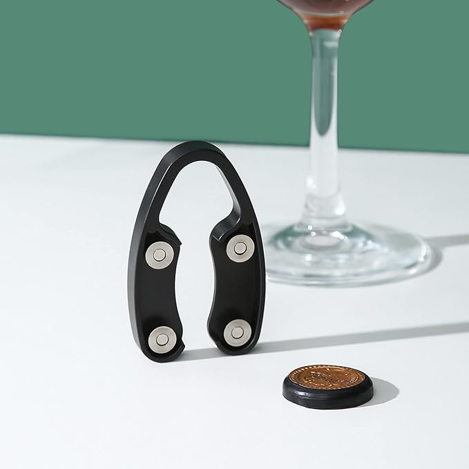 OHMAXHO 4 Pack Wine Foil Cutter for Wine Bottles, 4 Stainless Blades Wine Bottle Foil Cutter Tool, Effortless Wine Seal Cutter Foil Remover, Black Wine Opener Accessory for Wine Lovers