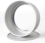 Tosnail 2 Pack 9" x 3" Round Aluminum Cake Pan with Removal Bottom