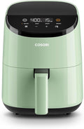 COSORI Small Air Fryer Oven 2.1 Qt, 4-in-1 Mini Airfryer, Bake, Roast, Reheat, Space-saving & Low-noise, Nonstick and Dishwasher Safe Basket, 97% less oil, Sticker with 6 Reference Guides, Green