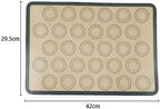 Non-Stick Silicone Baking Mat for Macarons, Pastry, Cookies, and Cakes - 42x29.5cm Silicone Baking Mats & Liners Eco-Friendly Pastry Mats, Baking Tools and Accessories(ZS354)