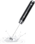 Maestri House Rechargeable Milk Frother, LunaFro NS Handheld Electric Foam Maker Waterproof Detachable Stainless Steel Whisk Drink Mixer Foamer for Lattes, Cappuccino, No Stand