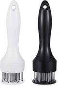 Meat Tenderizer Tool with Ultra Sharp Stainless Steel Needle Blades 2 Pack Meat Tenderizer Tool Profession Kitchen Gadgets Jacquard for Tenderizing and Cooking BBQ, Marinade, Steak, Beef, and Poultry