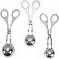MAGICLULU 304 Stainless Steel Meatball Maker Tool 3-Piece Set for Easy Meatball and Fish Ball Making Non-Stick Kitchen Gadget for Home Cooking