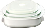 Calypso Basics by Reston Lloyd 6-Piece Microwave Cookware, Steamer and Storage Set, White