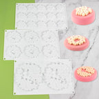 Flower Cloud Shaped Donut Silicone Mold Fondant Cake Mold DIY Chocolate Baking Tools Cake Decoration Accessories Bakeware (Cloud Flower L_11.84 X7 X0.4 inch)