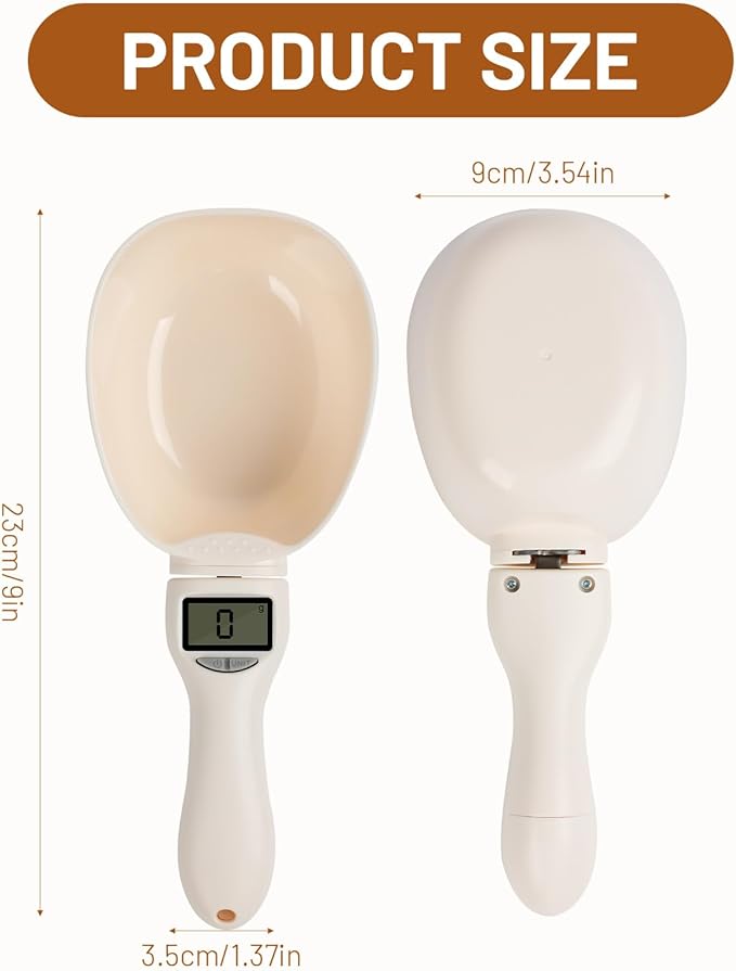 Digital Measuring Spoon Scale, Accurate Electronic Measuring Spoon with Conversion, Polygons Electric Measuring Spoon with LCD Display, for Weighing Baking Cooking